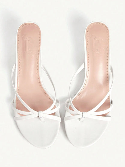 CUCCOO CHICEST Women Shoes Comfortable Mezzo Toes Round Toe Thin Heel High Heel Sandals Simple Commuter Dating Versatile Vacation Summer Shoes Kitten Heels