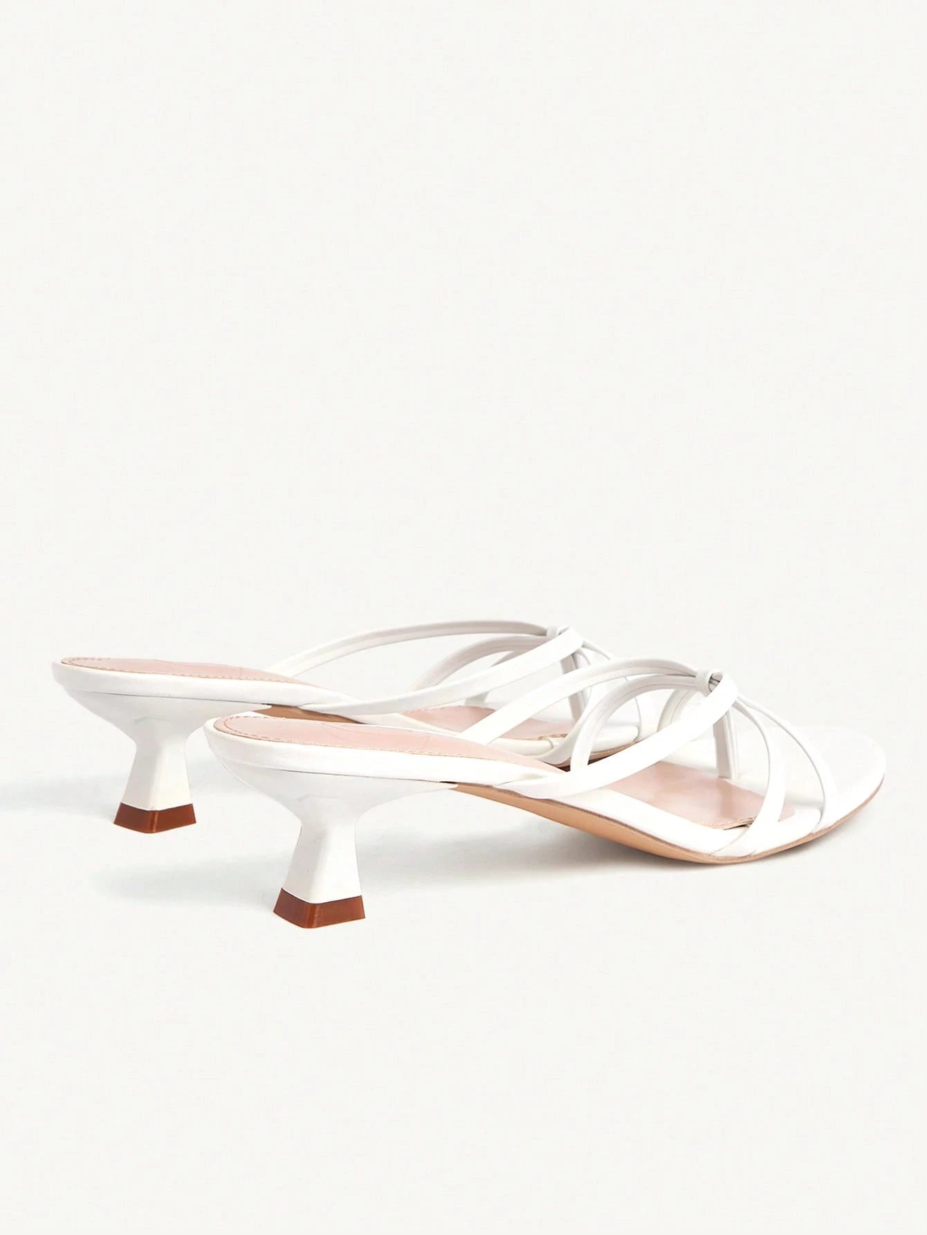 CUCCOO CHICEST Women Shoes Comfortable Mezzo Toes Round Toe Thin Heel High Heel Sandals Simple Commuter Dating Versatile Vacation Summer Shoes Kitten Heels