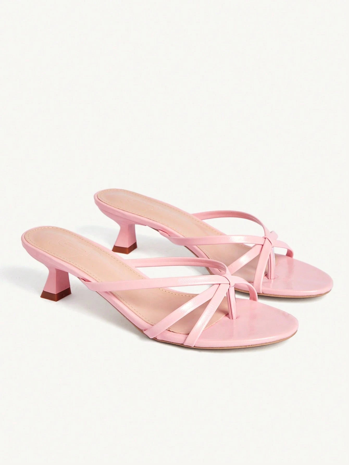 CUCCOO CHICEST Women Shoes Comfortable Mezzo Toes Round Toe Thin Heel High Heel Sandals Simple Commuter Dating Versatile Vacation Summer Shoes Kitten Heels