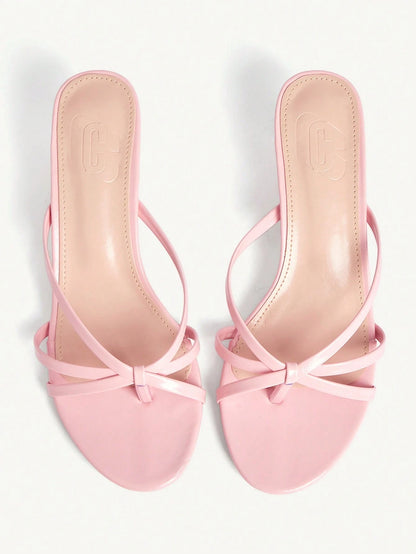 CUCCOO CHICEST Women Shoes Comfortable Mezzo Toes Round Toe Thin Heel High Heel Sandals Simple Commuter Dating Versatile Vacation Summer Shoes Kitten Heels