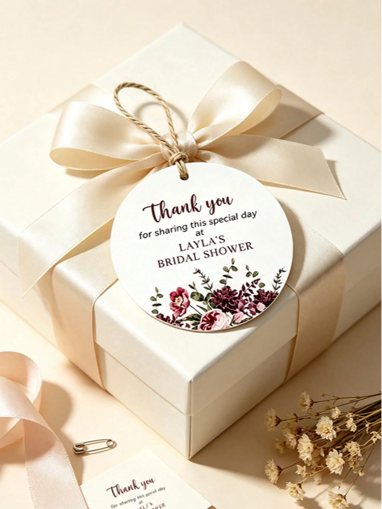 Customized Wedding Tags, Customized Gift Tags, Customized Christmas & Halloween Event Gift And Decoration Tags, Personalized Thank You Cards, Customized Party Decorations, Guest Gift Labels