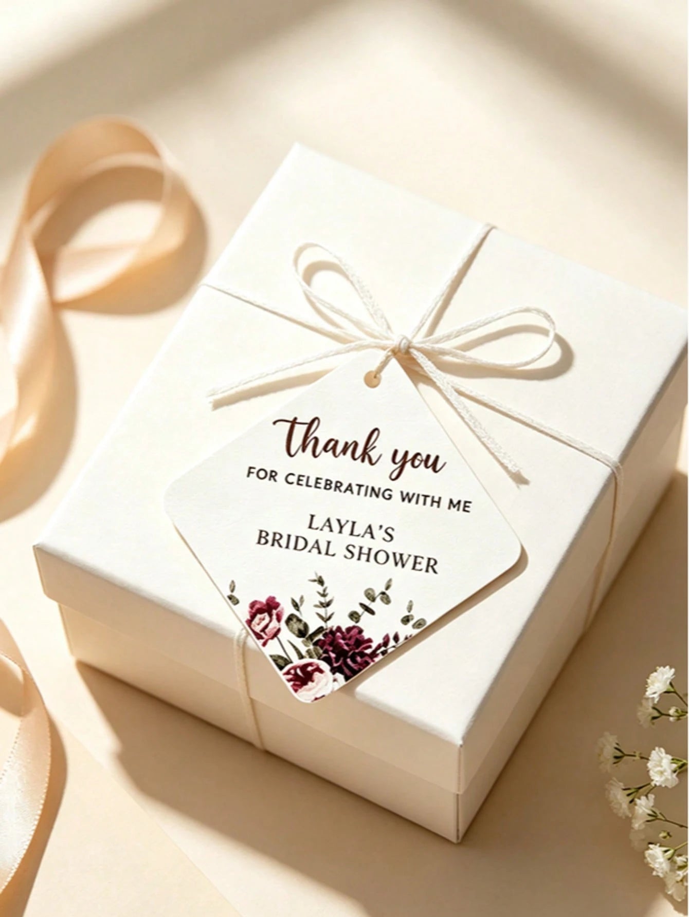 Customized Wedding Tags, Customized Gift Tags, Customized Christmas & Halloween Event Gift And Decoration Tags, Personalized Thank You Cards, Customized Party Decorations, Guest Gift Labels