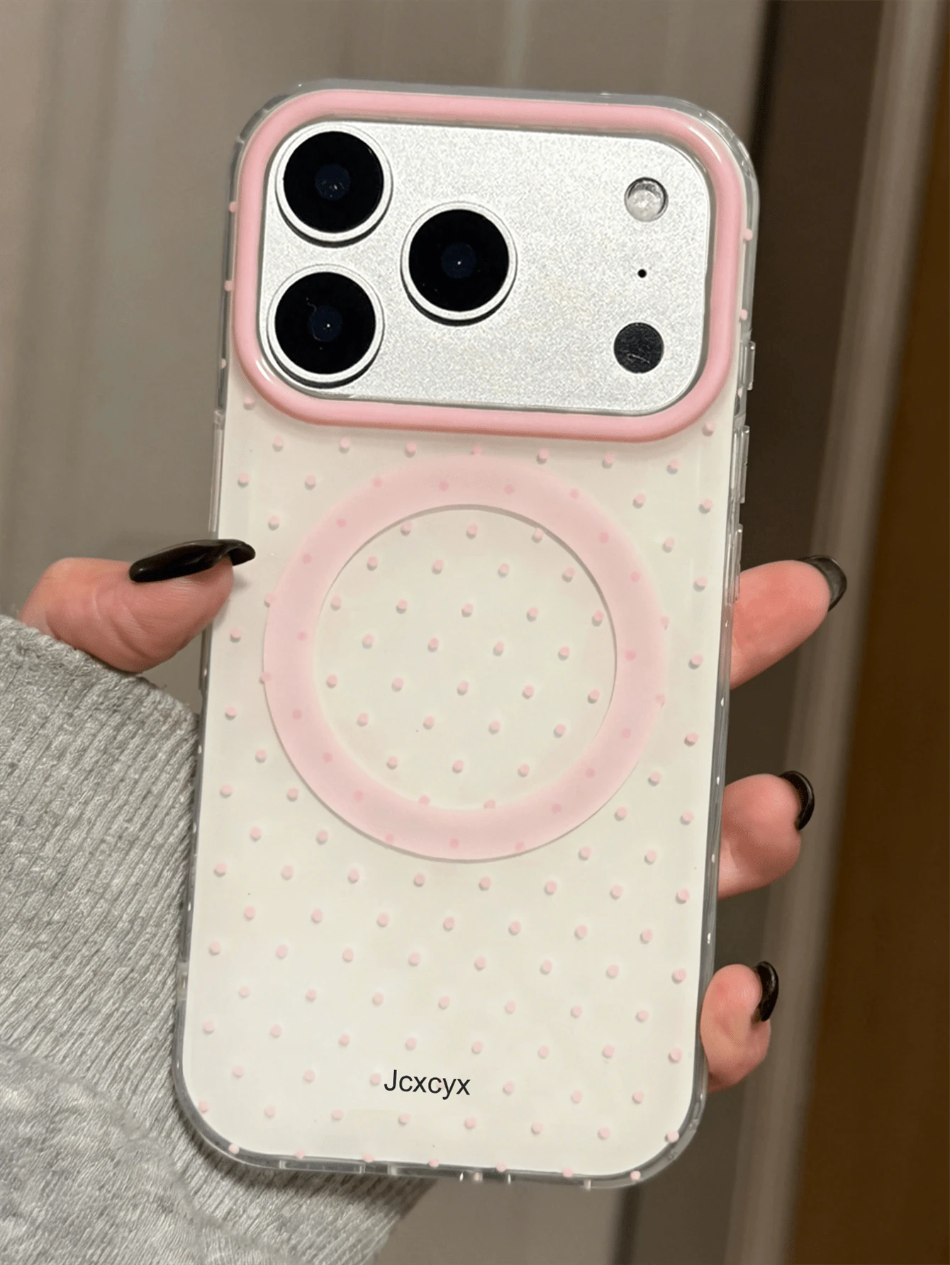 Cute Polka Dot Magnetic Wireless Charging Phone Case, Candy Color, Fit For IPhone 17 Pro Max, 16, 15, 14, 13, 12, 11 Pro Max, 16, 15, 14 Plus, Luxury Cute Glossy Jelly Color Shockproof Back Cover