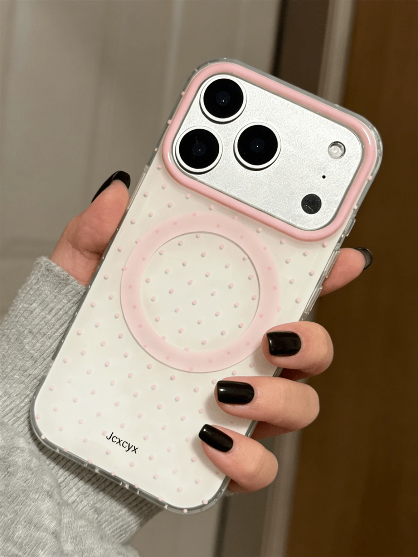 Cute Polka Dot Magnetic Wireless Charging Phone Case, Candy Color, Fit For IPhone 17 Pro Max, 16, 15, 14, 13, 12, 11 Pro Max, 16, 15, 14 Plus, Luxury Cute Glossy Jelly Color Shockproof Back Cover