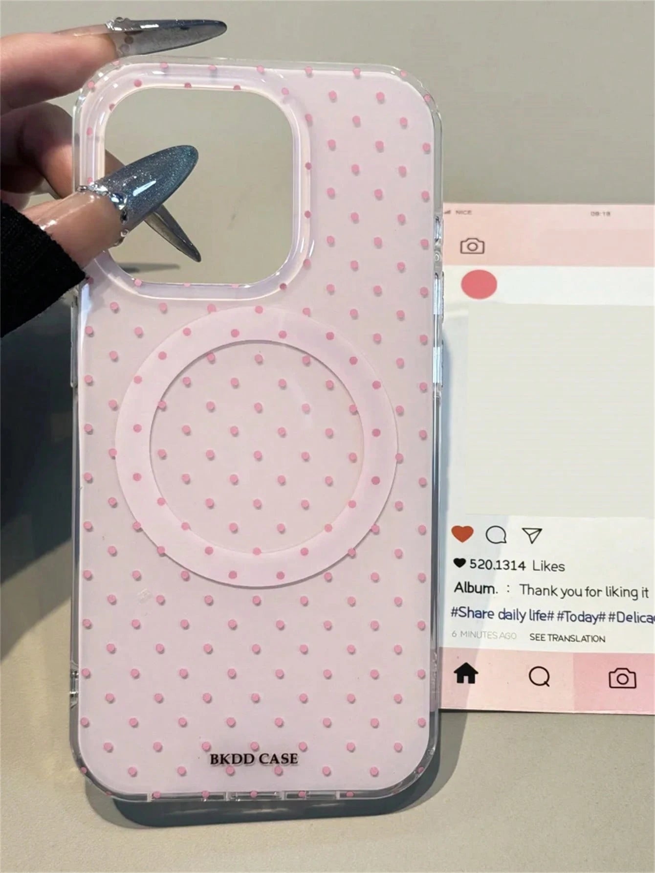 Cute Polka Dot Magnetic Wireless Charging Phone Case, Candy Color, Fit For IPhone 17 Pro Max, 16, 15, 14, 13, 12, 11 Pro Max, 16, 15, 14 Plus, Luxury Cute Glossy Jelly Color Shockproof Back Cover