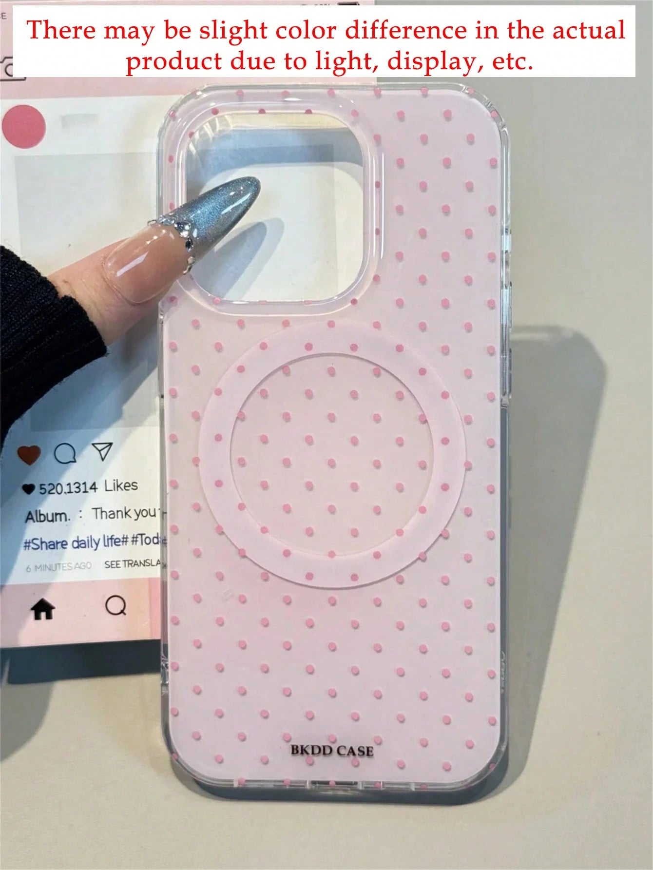 Cute Polka Dot Magnetic Wireless Charging Phone Case, Candy Color, Fit For IPhone 17 Pro Max, 16, 15, 14, 13, 12, 11 Pro Max, 16, 15, 14 Plus, Luxury Cute Glossy Jelly Color Shockproof Back Cover