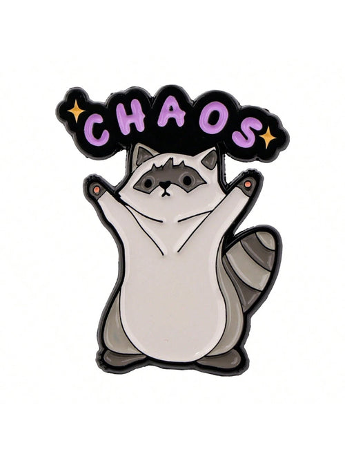 Cute Raccoon Enamel Pin Lapel Pins Badges On Backpack Women's Brooch Clothes Gift Jewelry Fashion Accessories Dress Accessories Pin For Clothes Bag Charm School Office Accessories Shirts Jacket Christ