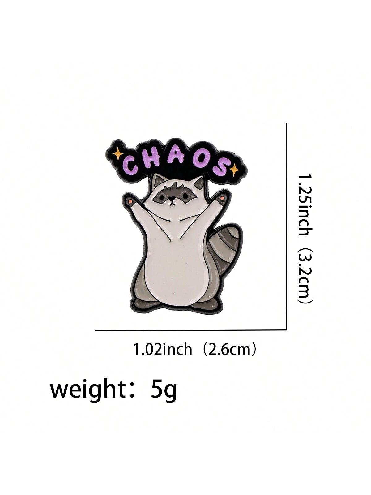 Cute Raccoon Enamel Pin Lapel Pins Badges On Backpack Women's Brooch Clothes Gift Jewelry Fashion Accessories Dress Accessories Pin For Clothes Bag Charm School Office Accessories Shirts Jacket Christ