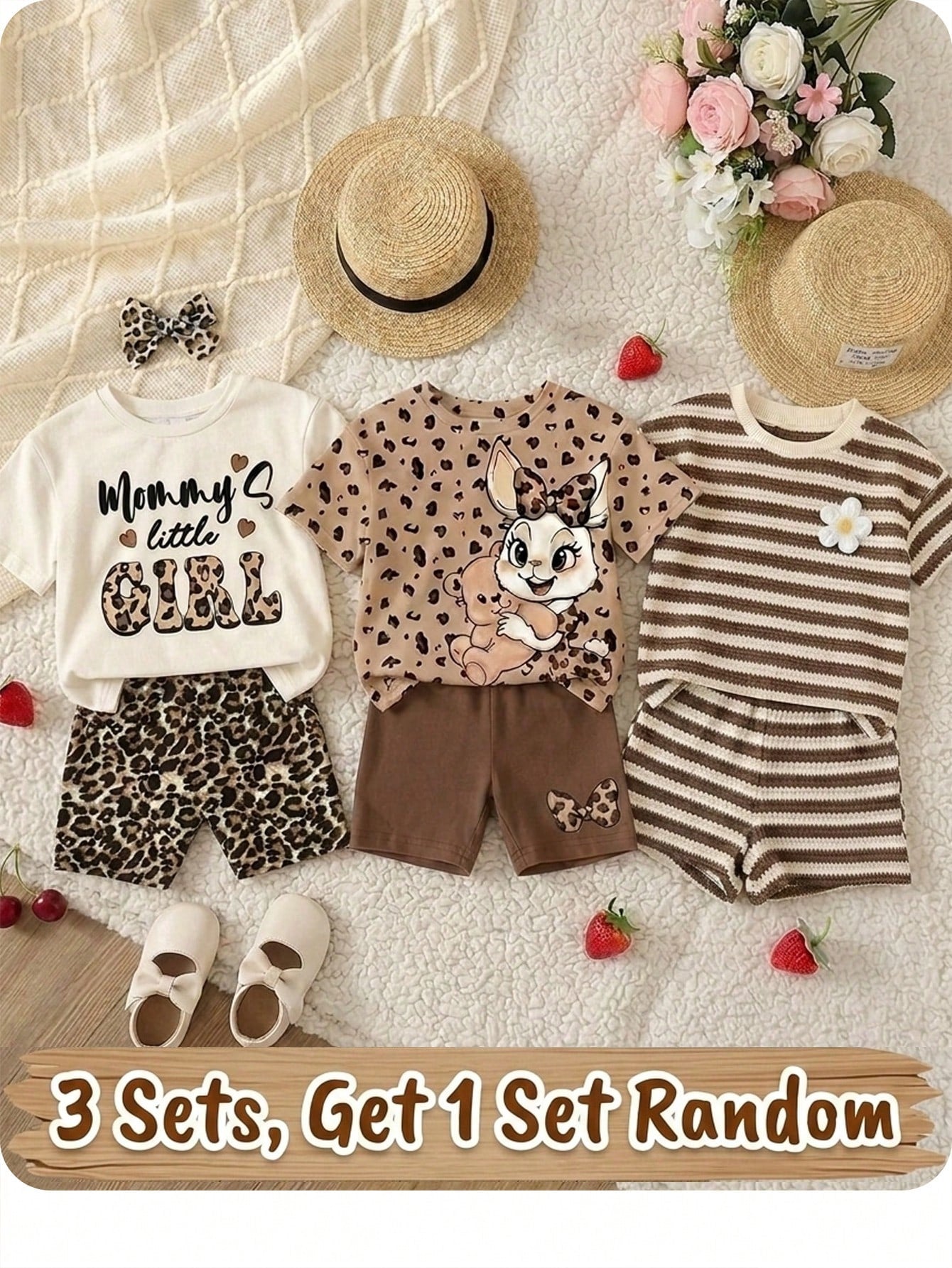 Cute Rainbow Unicorn Pattern, Baby Girl Casual Comfortable Crew Neck T-Shirt & Shorts 2-Piece Set, Suitable For Spring/Summer Daily, Back To School, Campus, Chill Chill