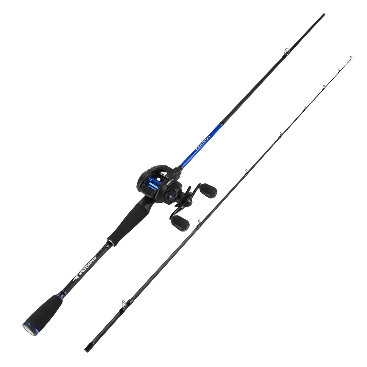 Casting Rod & Reel Combo, IM6 Graphite 2-Piece Blank, Stainless Steel Guides, EVA Handle, Sensitive Fishing Combo