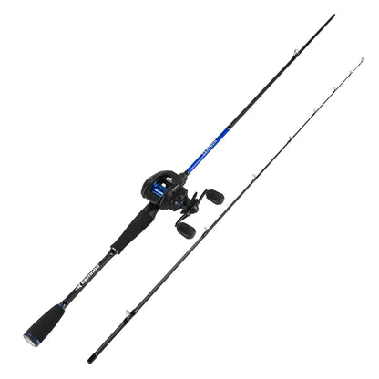 Casting Rod & Reel Combo, IM6 Graphite 2-Piece Blank, Stainless Steel Guides, EVA Handle, Sensitive Fishing Combo