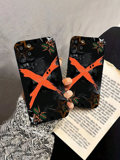 Dark Bakugo Katsuki Anime Explosion Collage Phone Case, 17 Pro Max Case, 17 Pro Case, Case, 16 Case, 16 Plus Case, 15 Case