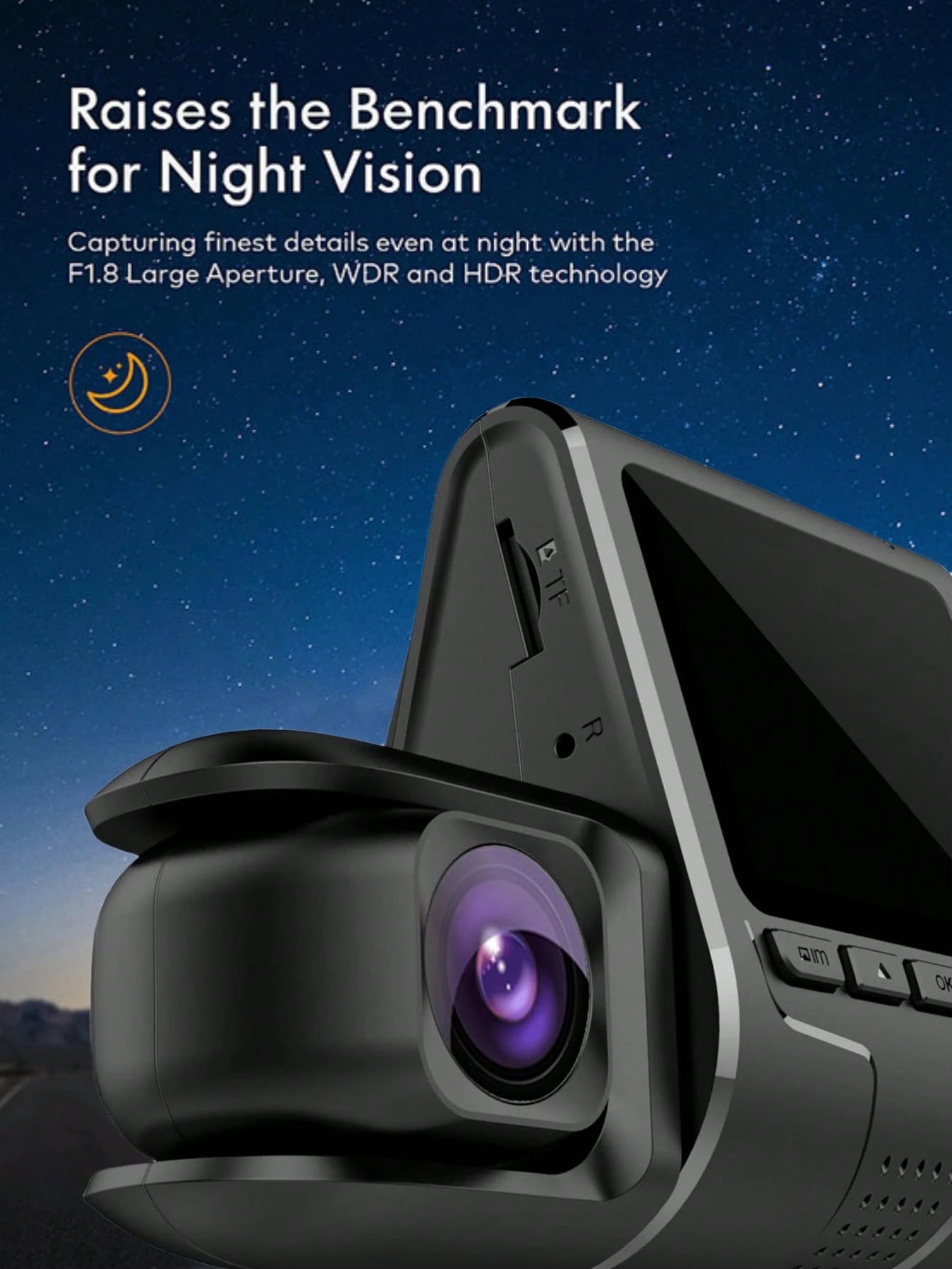 Dash Camera For Cars, 2025 Latest 1080P Dual-Lens Dash Cam – Built-In Front Camera, 32GB Card Included, 2-Inch IPS Screen, Infrared Night Vision, 170° Wide Angle, Loop Recording, G-Sensor, 24-Hour Par