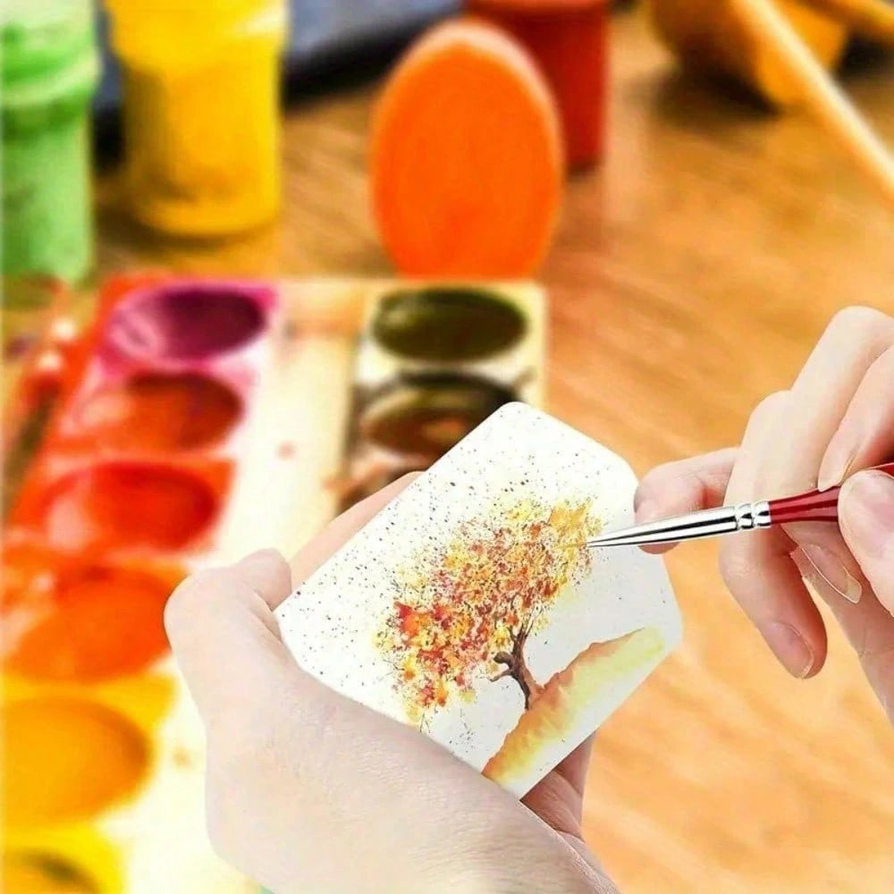 Detail Paint Brush Set, 15pcs Miniature Painting Brushes Kit, Professional Mini Fine Paint Brushes Set With Carrying Case, Suitable For Acrylic, Oil, Watercolor, Face, Nail, Scale Model Painting