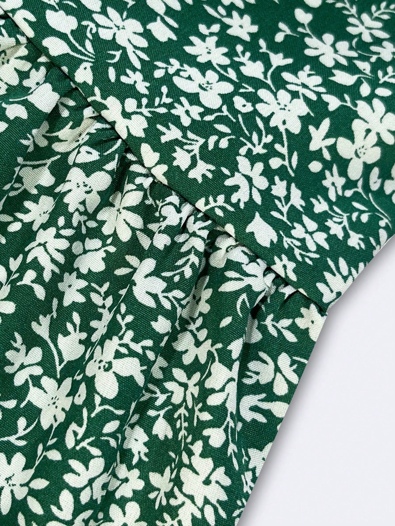 Ditsy Floral Layered Ruffle Elastic Waist Vacation Skirt Spring
