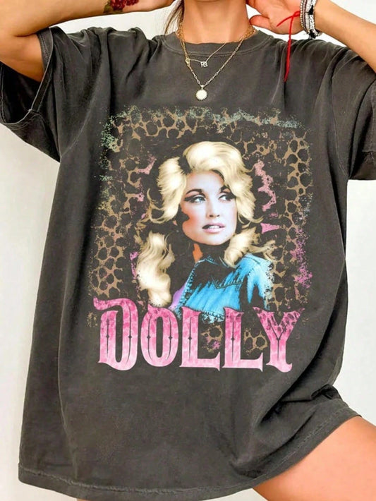 Dolly Parton Retro Tee _ 80s Country Music Shirt. Autograph Gift