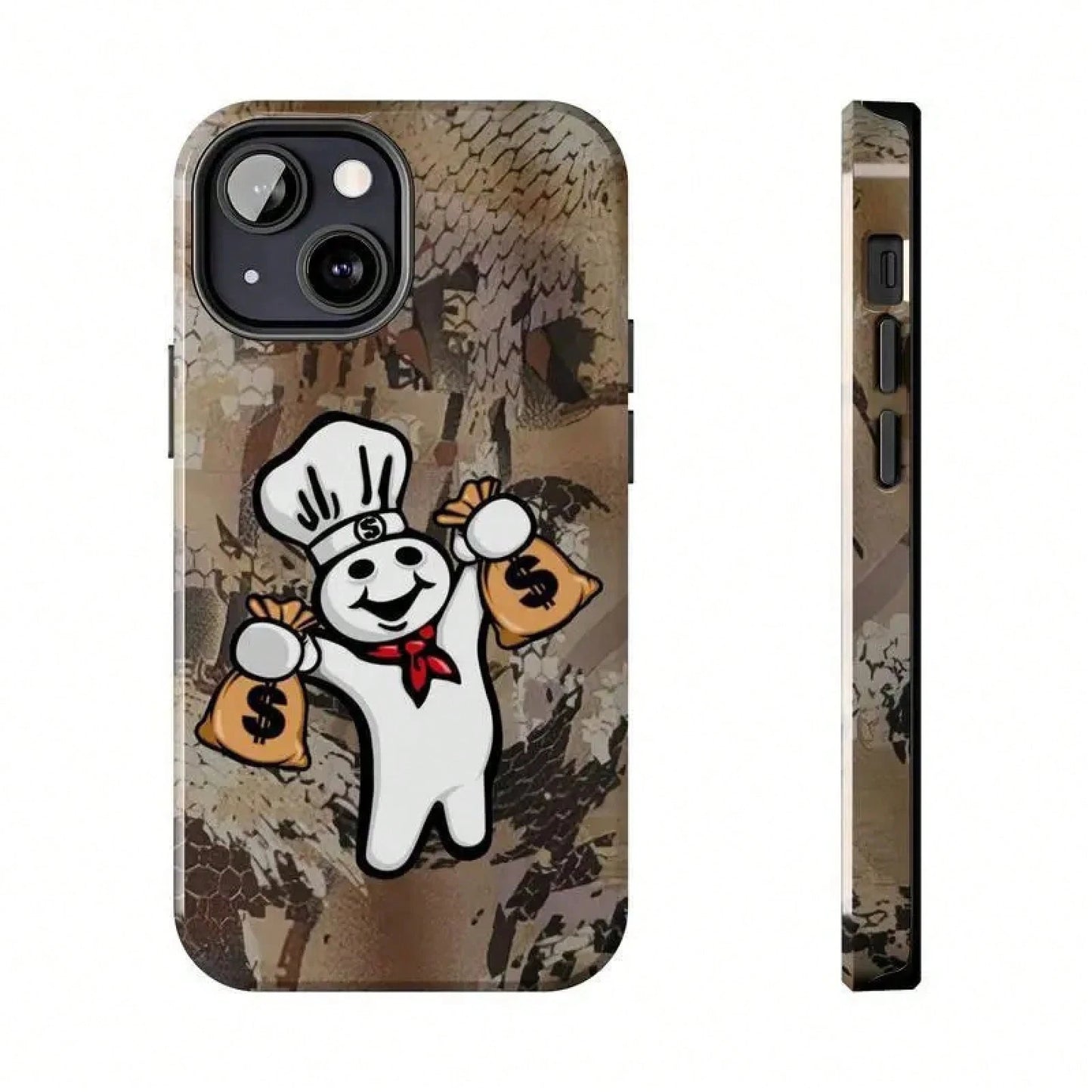 Dough Boy Camo Tough For 17/ Case 11, 12, 13, 14, 15, 16, 17 Pro, Plus, Mini, Promax