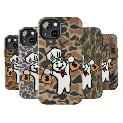 Dough Boy Camo Tough For 17/ Case 11, 12, 13, 14, 15, 16, 17 Pro, Plus, Mini, Promax