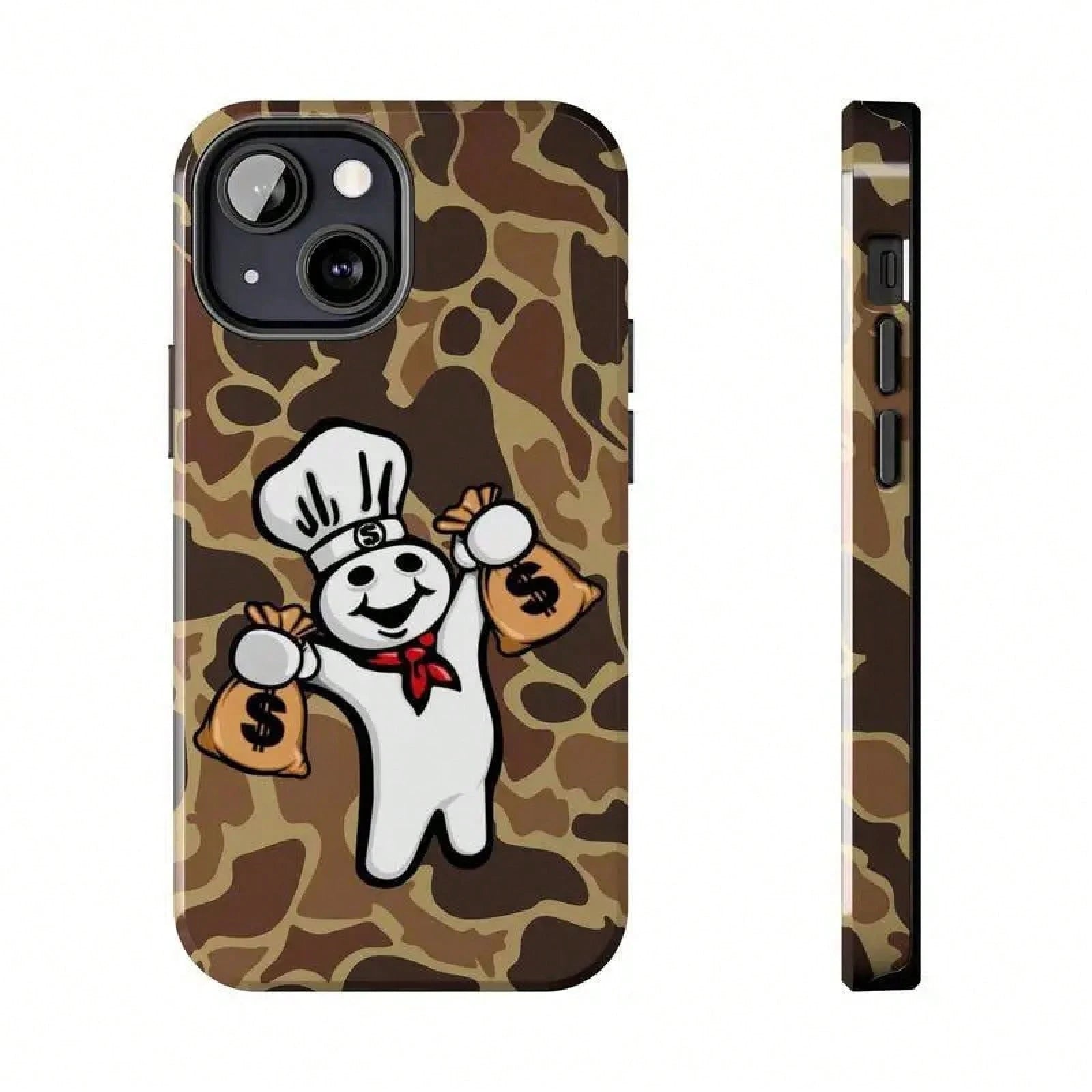 Dough Boy Camo Tough For 17/ Case 11, 12, 13, 14, 15, 16, 17 Pro, Plus, Mini, Promax