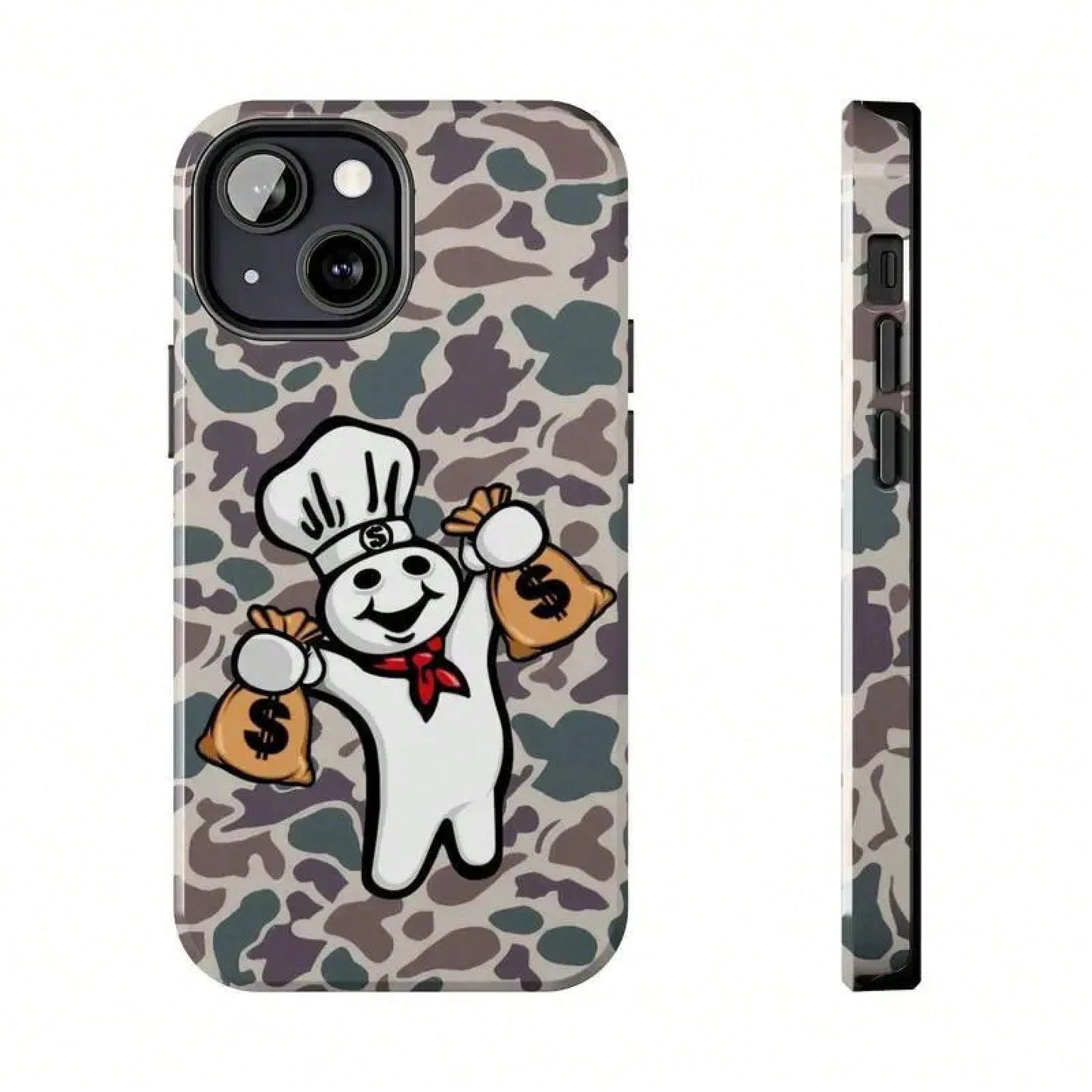 Dough Boy Camo Tough For 17/ Case 11, 12, 13, 14, 15, 16, 17 Pro, Plus, Mini, Promax