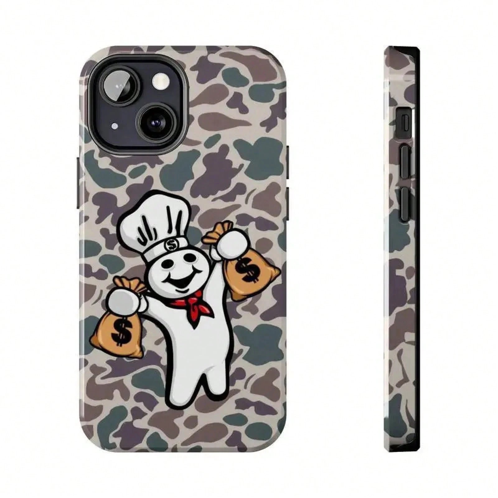 Dough Boy Camo Tough For 17/ Case 11, 12, 13, 14, 15, 16, 17 Pro, Plus, Mini, Promax