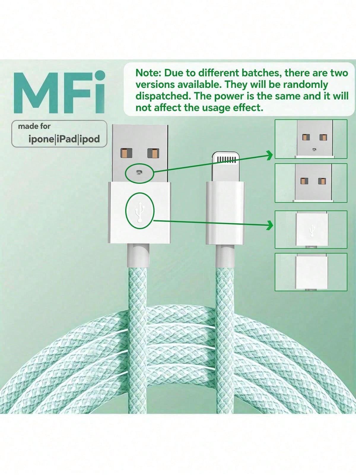 Durcord [MFi Certified] 1pc/4pcs, 1m/3.28ft/39.37in Charging Cable, Multi-Color USB Fast Charging Cable, Nylon Braided Data Charging Cord, Compatible With IPhone 14/13/12/11 Pro Max/XS Max/XR/XS/X/8/7