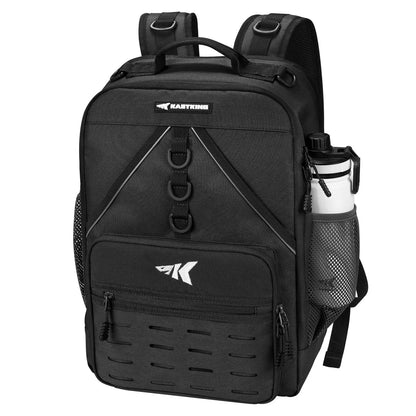 40L Fishing Tackle Backpack with Rod Holders & 4 Tackle Boxes, Waterproof Fishing Gear Storage Bag for Camping, Hunting & Outdoor Activities