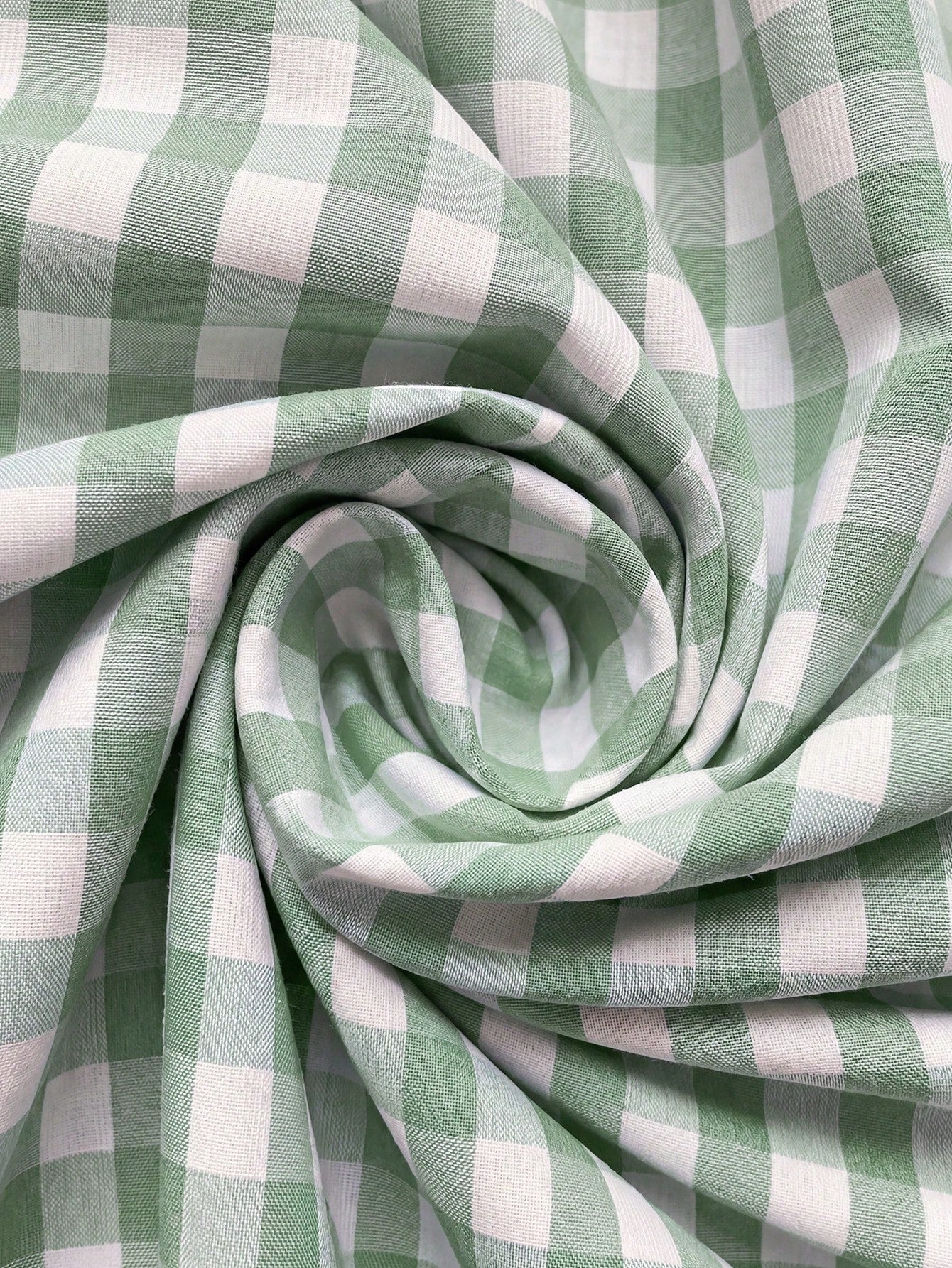 Easowa Women's Plaid Short Petal Sleeve Front Tie Casual French French Cottage Core Modest Midi Dress Vacation Sage Green Summer Vacation Garden Party