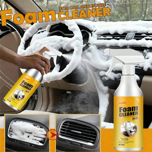 EELHOE Foam Cleaner Multi-Surface Upholstery Cleaner Car Interior Seats Stain Remover Odor Eliminator No-Rinse Formula Quick Dry