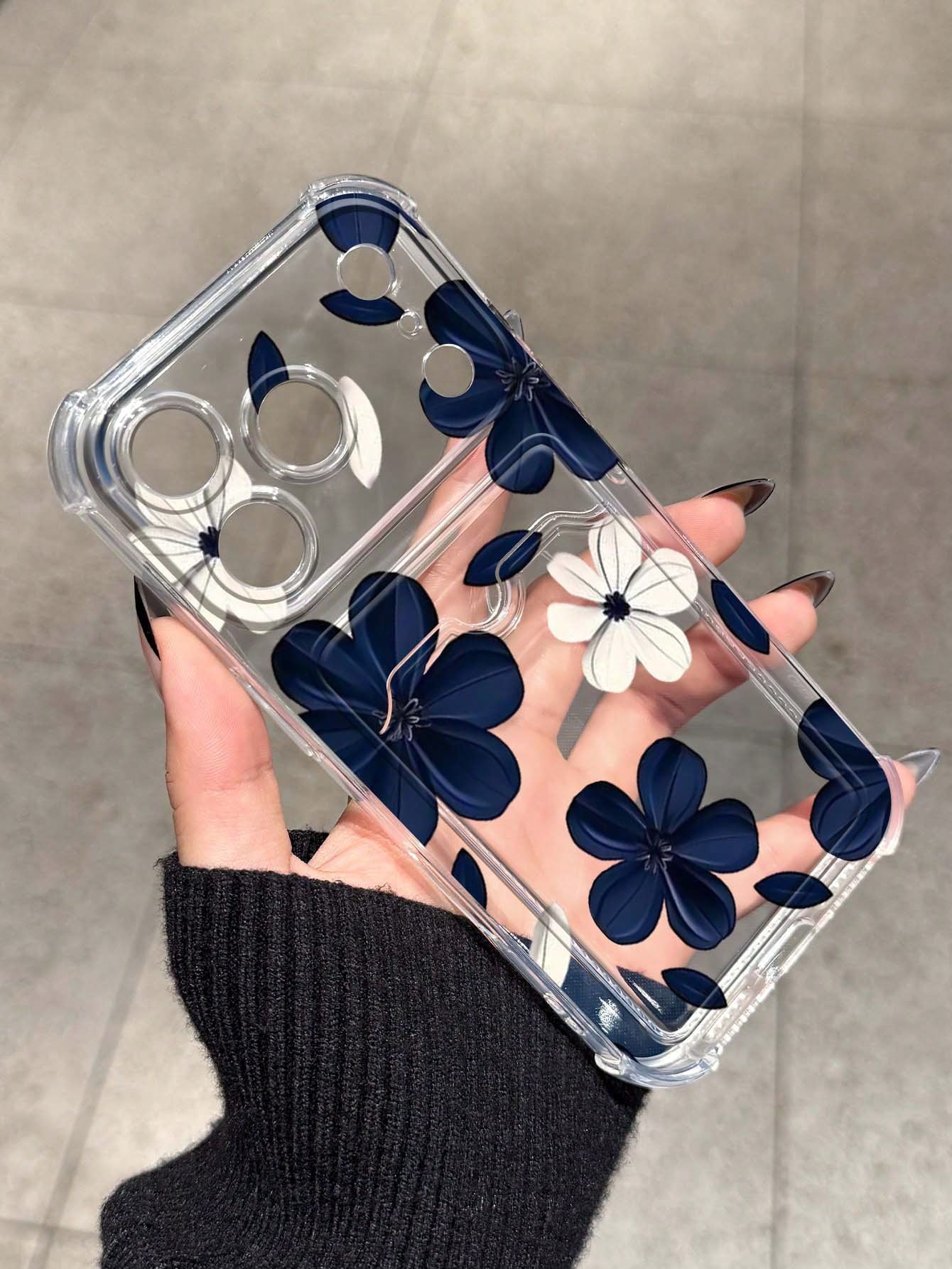 Elegant Floral Card Slot Shockproof Phone Case Compatible With 17 Pro Max 13 Pro 17/16/14 Pro Max New Style 13 Bestie 15 Phone Protective Cover 12/12 Pro Niche 11 Fresh 15 Pro Max Card Holder Style 16