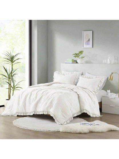Elegant Phoebe 2/3 Pieces Mini Diamond Patterning Bedding Comforter Set,All Season Family Home Textile Fits Modern Bedroom Décor,2 Pieces For Twin-Twin XL Size And 3 Pieces For Full-Queen-King-Cal Kin