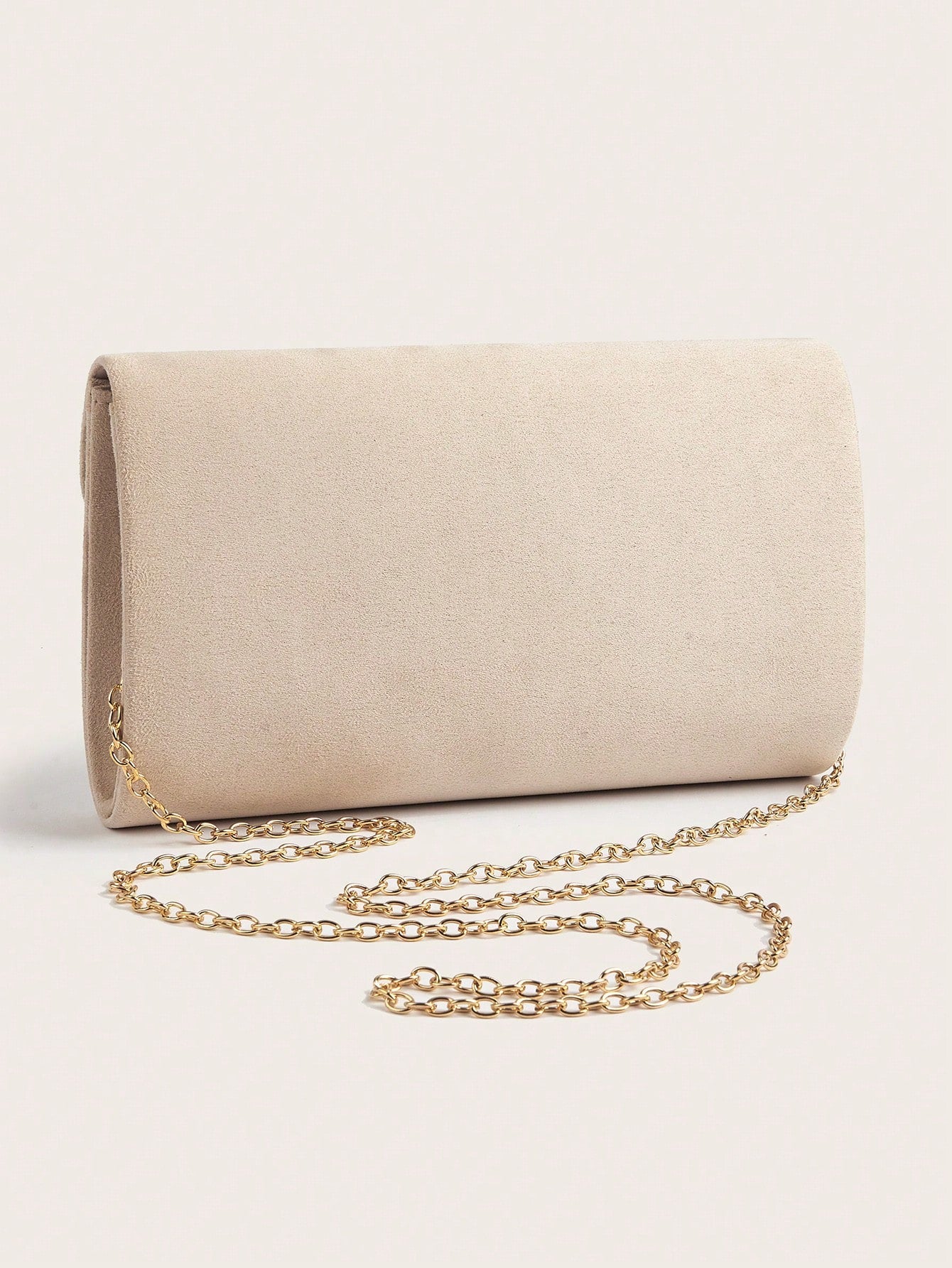 Elegant Velvet Material Large Women's Clutch Bag,  With Detachable Chain Strap, Suitable For Weddings, Parties, Galas,Bride