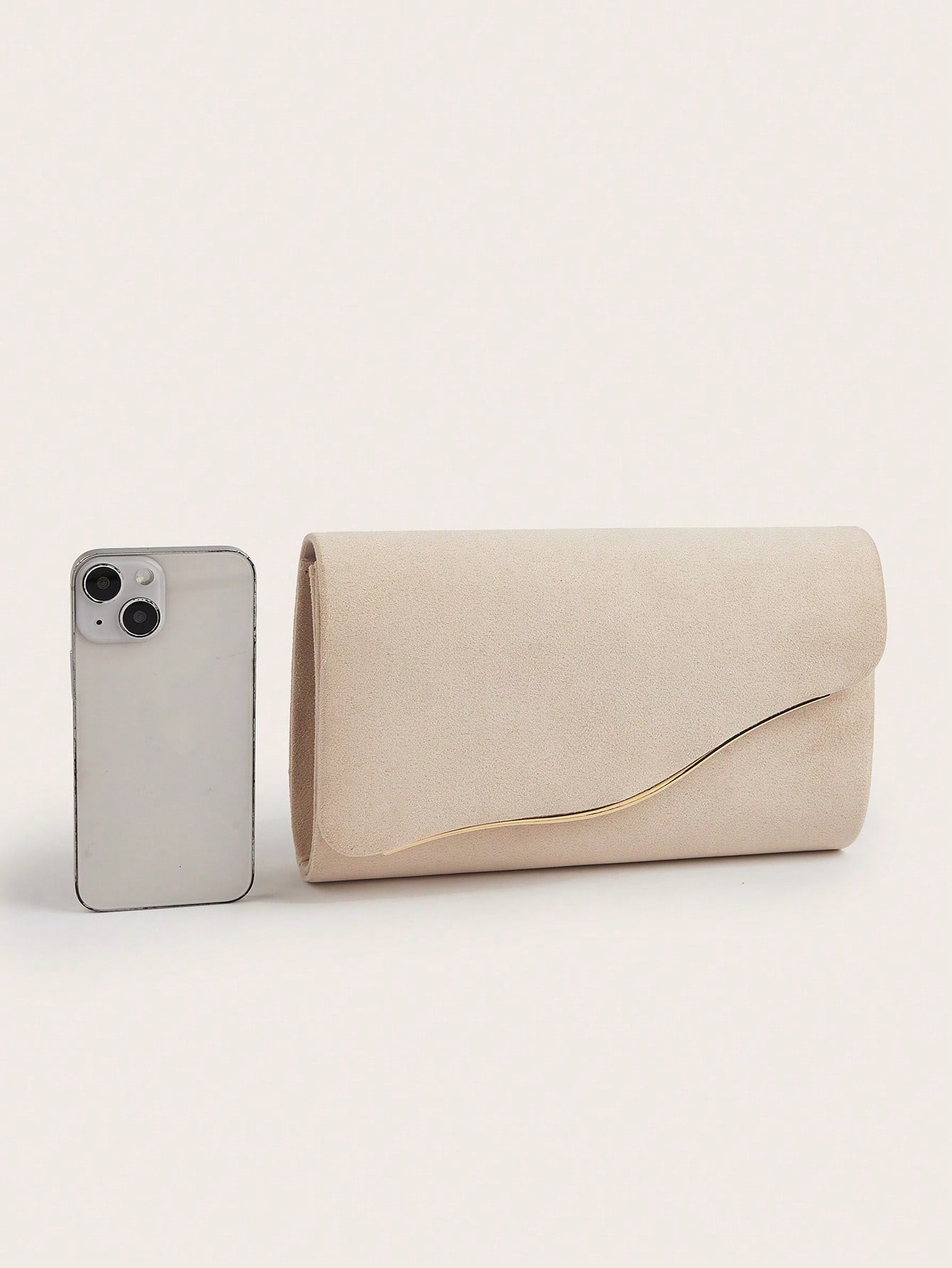 Elegant Velvet Material Large Women's Clutch Bag,  With Detachable Chain Strap, Suitable For Weddings, Parties, Galas,Bride