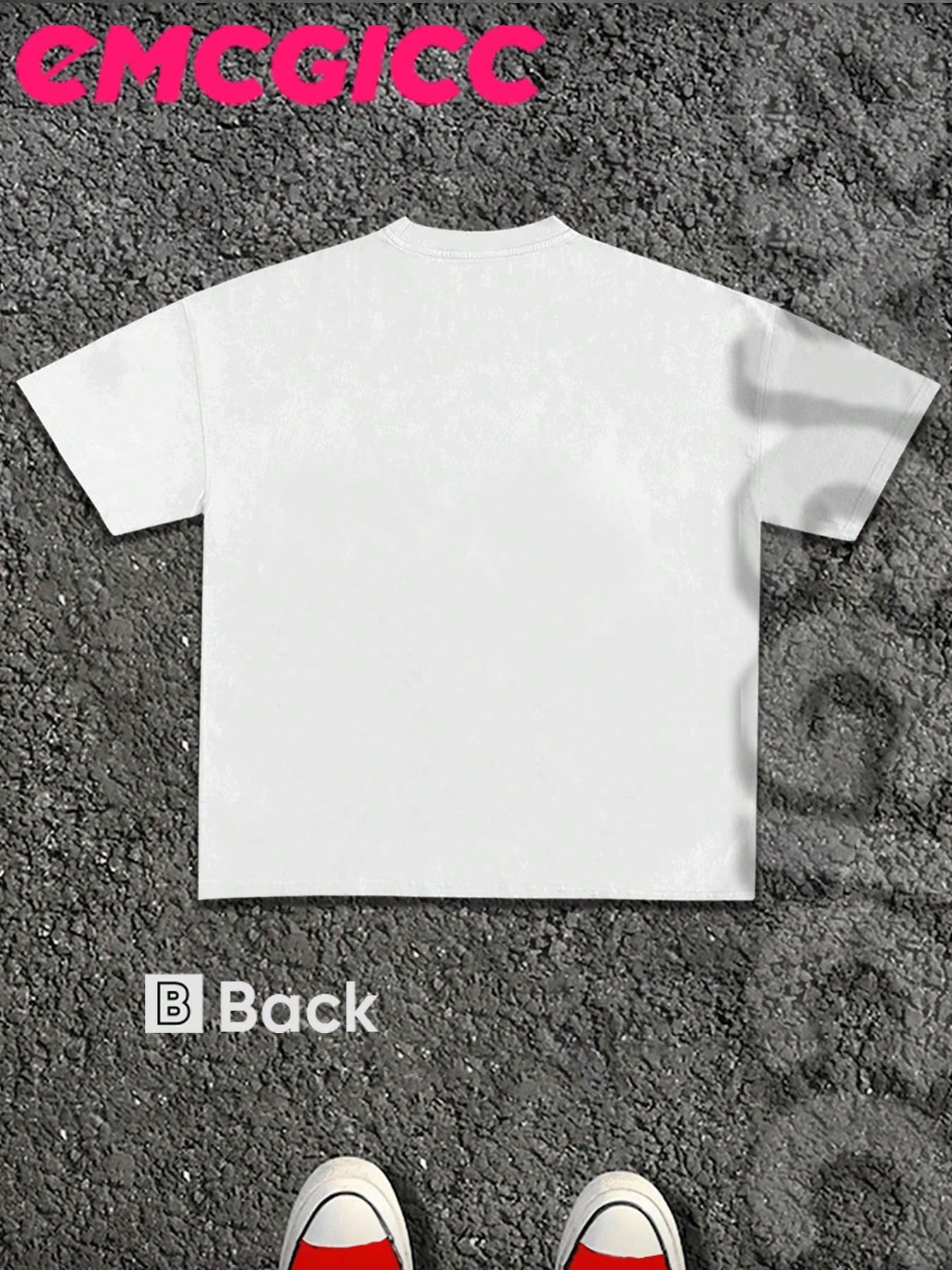 EMCGICC Manfinity Y2K Style Directional Printing Cotton Men Thin T-Shirt,Soft Breathable,100% Pure Cotton Comfortable And Energ Casual Street,Surprise Gift