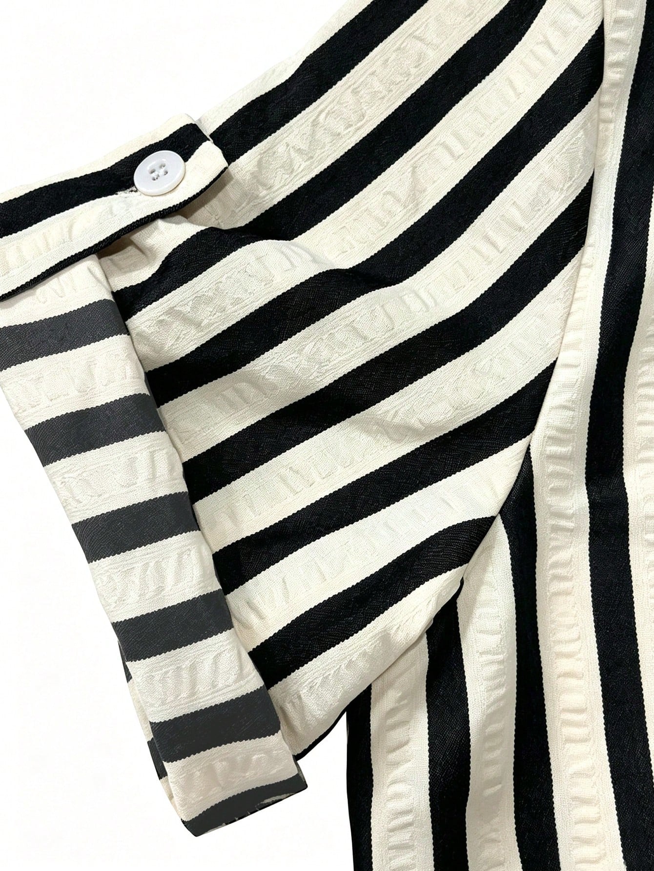 EMERY ROSE New V-Neck Striped Loose Casual Long Button-Down Women's Dress