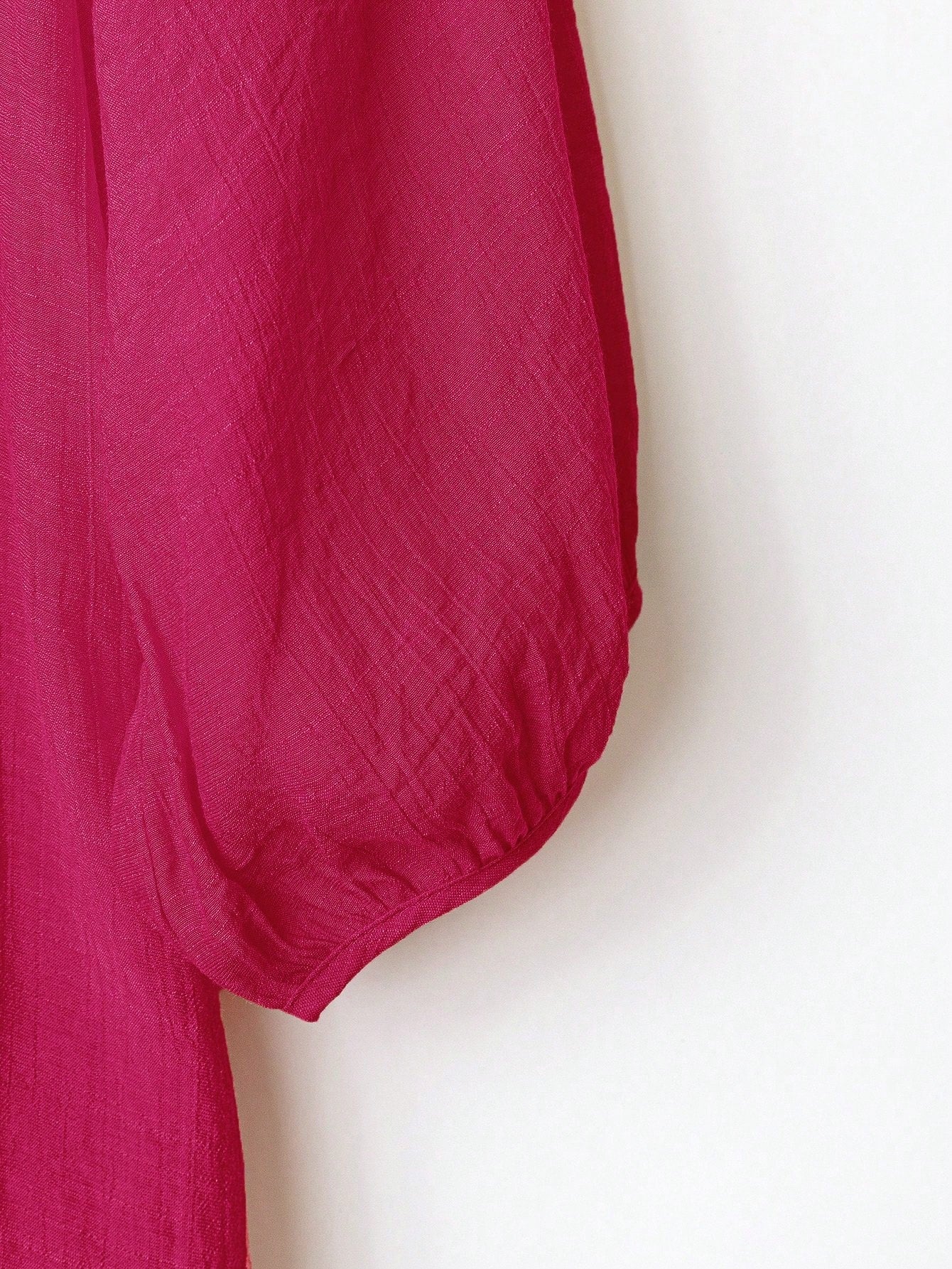 EMERY ROSE Plus Size Solid Color Loose Casual Vacation Shirt