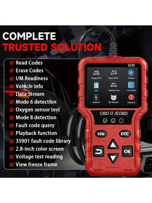 Enhanced OBD2 Scanner Vehicle Code Reader Check Engine Light Fault Reader Diagnostic Scan Tool Automotive OBD II Scanner
