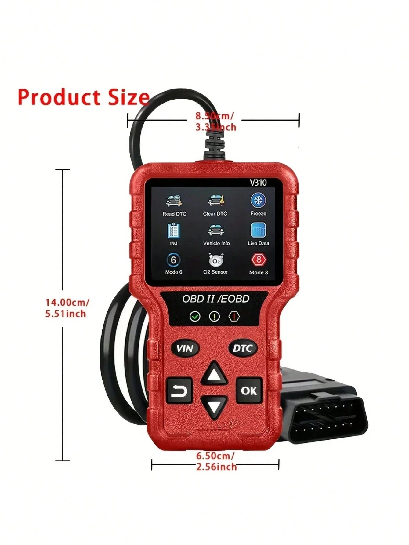 Enhanced OBD2 Scanner Vehicle Code Reader Check Engine Light Fault Reader Diagnostic Scan Tool Automotive OBD II Scanner