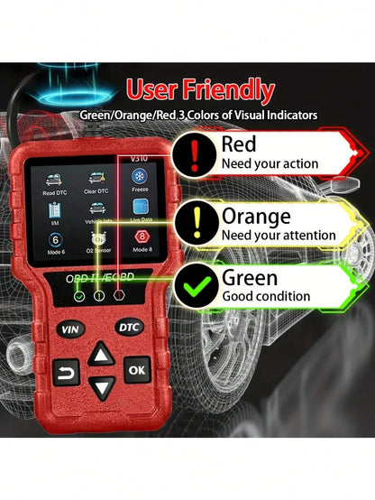 Enhanced OBD2 Scanner Vehicle Code Reader Check Engine Light Fault Reader Diagnostic Scan Tool Automotive OBD II Scanner