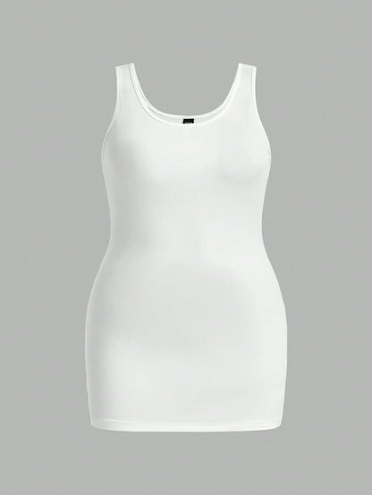 Essnce 3 Pcs/Set Plus Size Women's Summer Fashion Casual Sports Commuting Versatile Tank Top