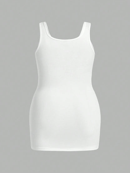 Essnce 3 Pcs/Set Plus Size Women's Summer Fashion Casual Sports Commuting Versatile Tank Top