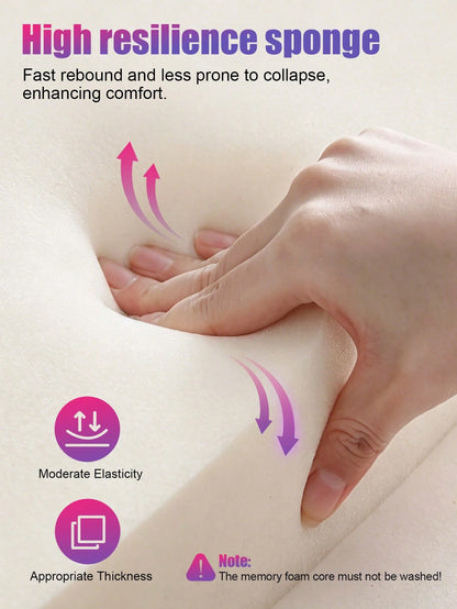 Eyelash Extension Pillow With Neck Support, Non-Deforming High-Resilience Beauty Salon Eyelash Pillow, Comfortable Velvet Memory Foam Eyelash Extension Pillow, Ergonomic Neck Cushion For Eyelash Exten