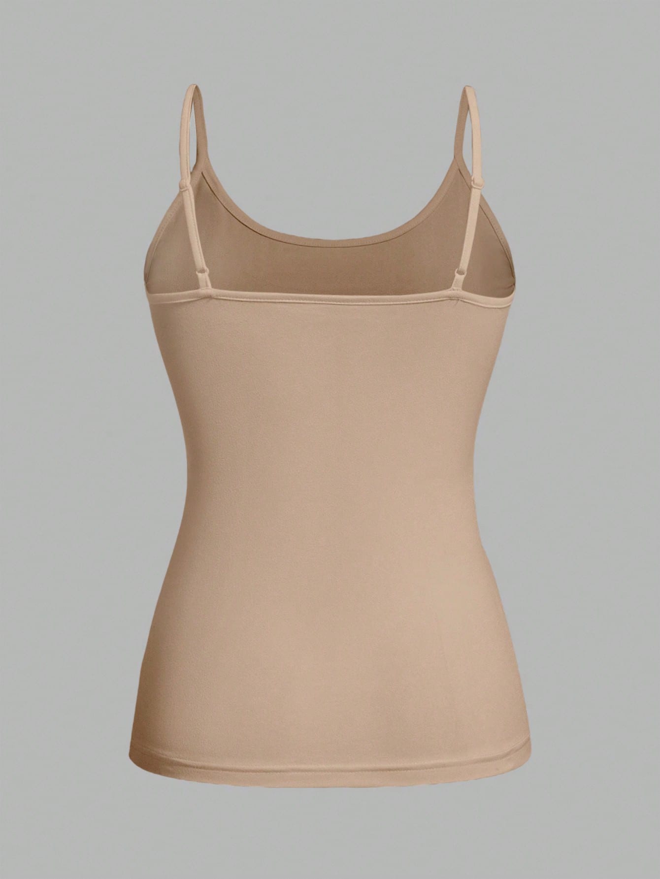 EZwear 4pcs/Set Plus Size Women Solid Color Casual Tight-Fitting Camisole Top, Versatile For Spring/Summer