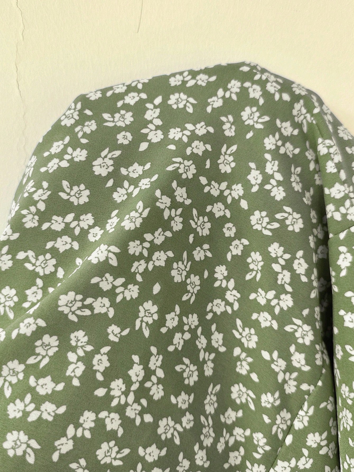 EZwear Olive Green Ditsy Floral Sleeveless Beach Vacation Dress For Women,Summer Dresses For Women