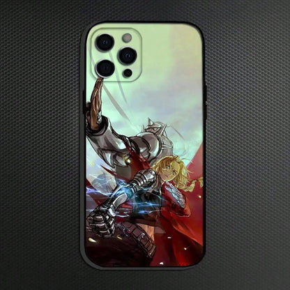 F-Fullmetal A-Alchemist Brotherhood Phone Case For IPhone 16,15,14,13,12,11 Plus,Pro Max, Others Soft Black Cover