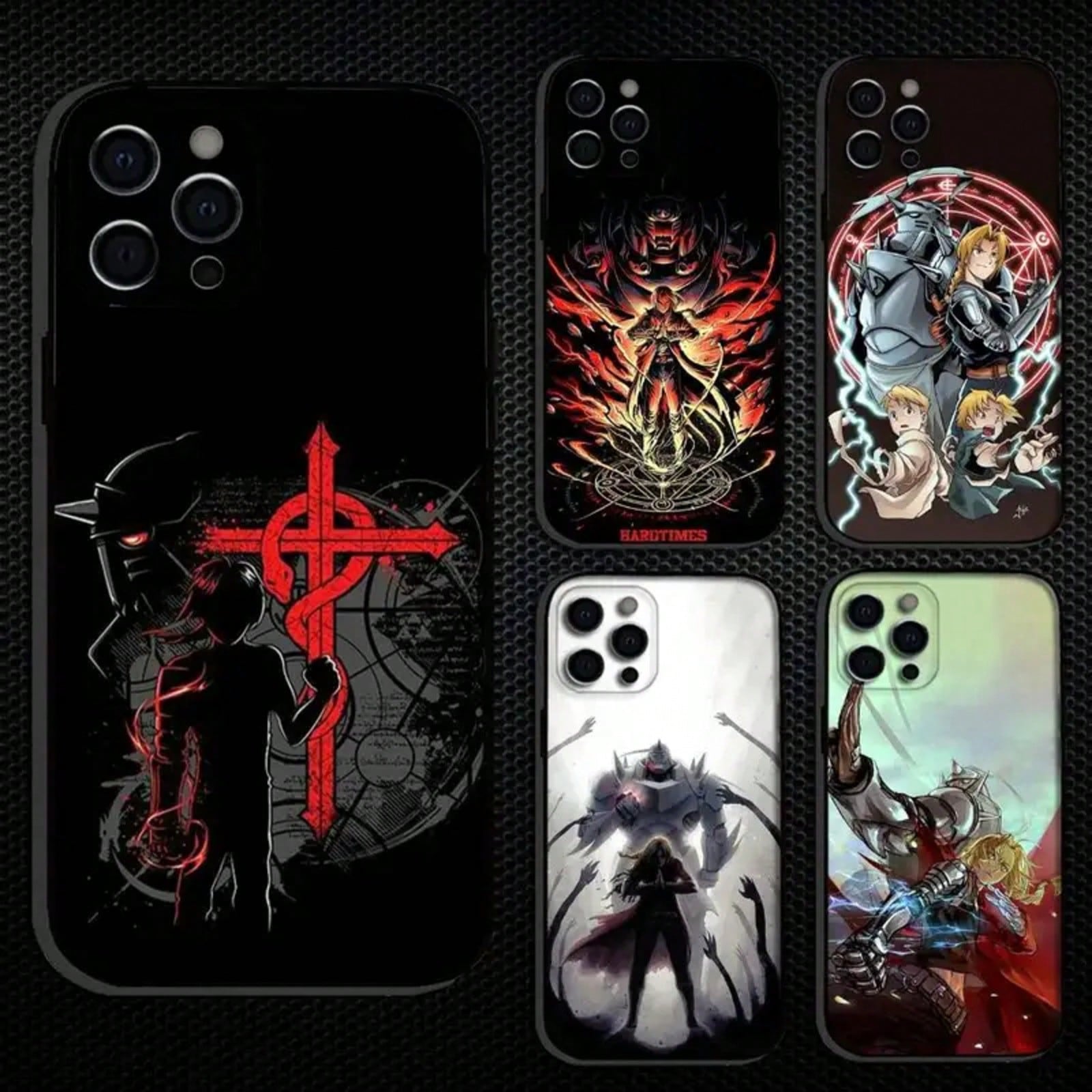 F-Fullmetal A-Alchemist Brotherhood Phone Case For IPhone 16,15,14,13,12,11 Plus,Pro Max, Others Soft Black Cover