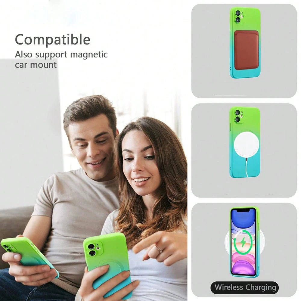 Fashionable Gradient Matte Phone Case Compatible With IPhone 17 Pro Max, 17 Pro, 17 Air, Apple 17, 16, 15, 14, 13, 12, 11 Pro Max Plus, 16E, S25 Ultra, S26 Ultra, A07, A26, A36, A37, A57, A56, A55, A1