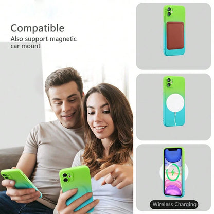Fashionable Gradient Matte Phone Case Compatible With IPhone 17 Pro Max, 17 Pro, 17 Air, Apple 17, 16, 15, 14, 13, 12, 11 Pro Max Plus, 16E, S25 Ultra, S26 Ultra, A07, A26, A36, A37, A57, A56, A55, A1