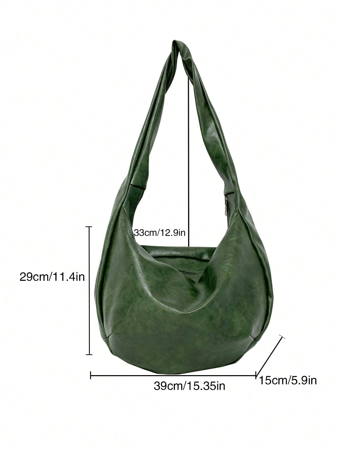 Fashionable Retro Casual Crossbody Bag Large Capacity One Shoulder Tote Hobo Bag Men's Personalized Commute Travel Student Bag