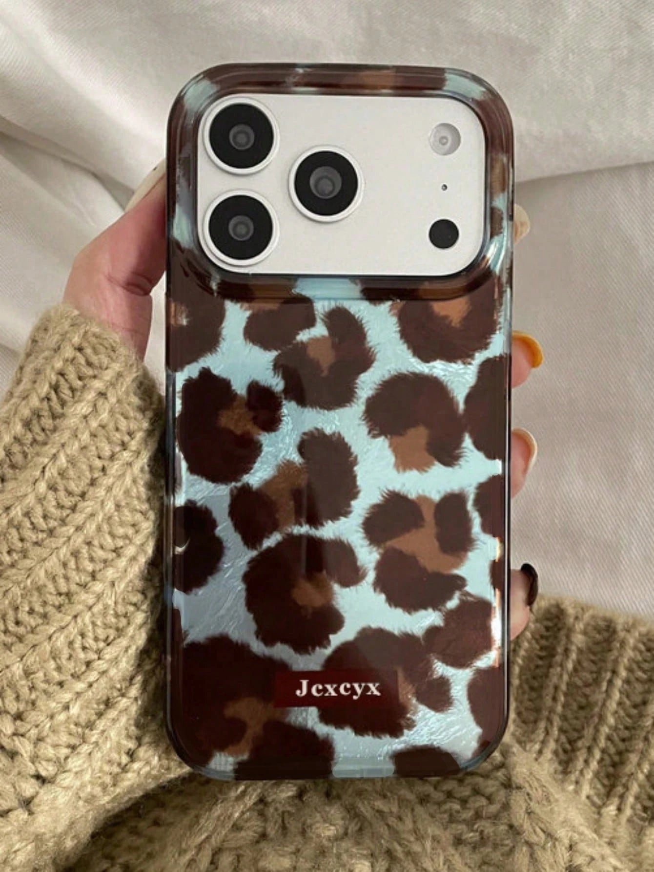 Fashionable Swirl Blue Fish Phone Case Compatible With IPhone 17 Pro Max, 17 Pro, 17, 16, 15, 14, 13, 12 Pro Max, 11, Laser Anti-Drop Protective Cover